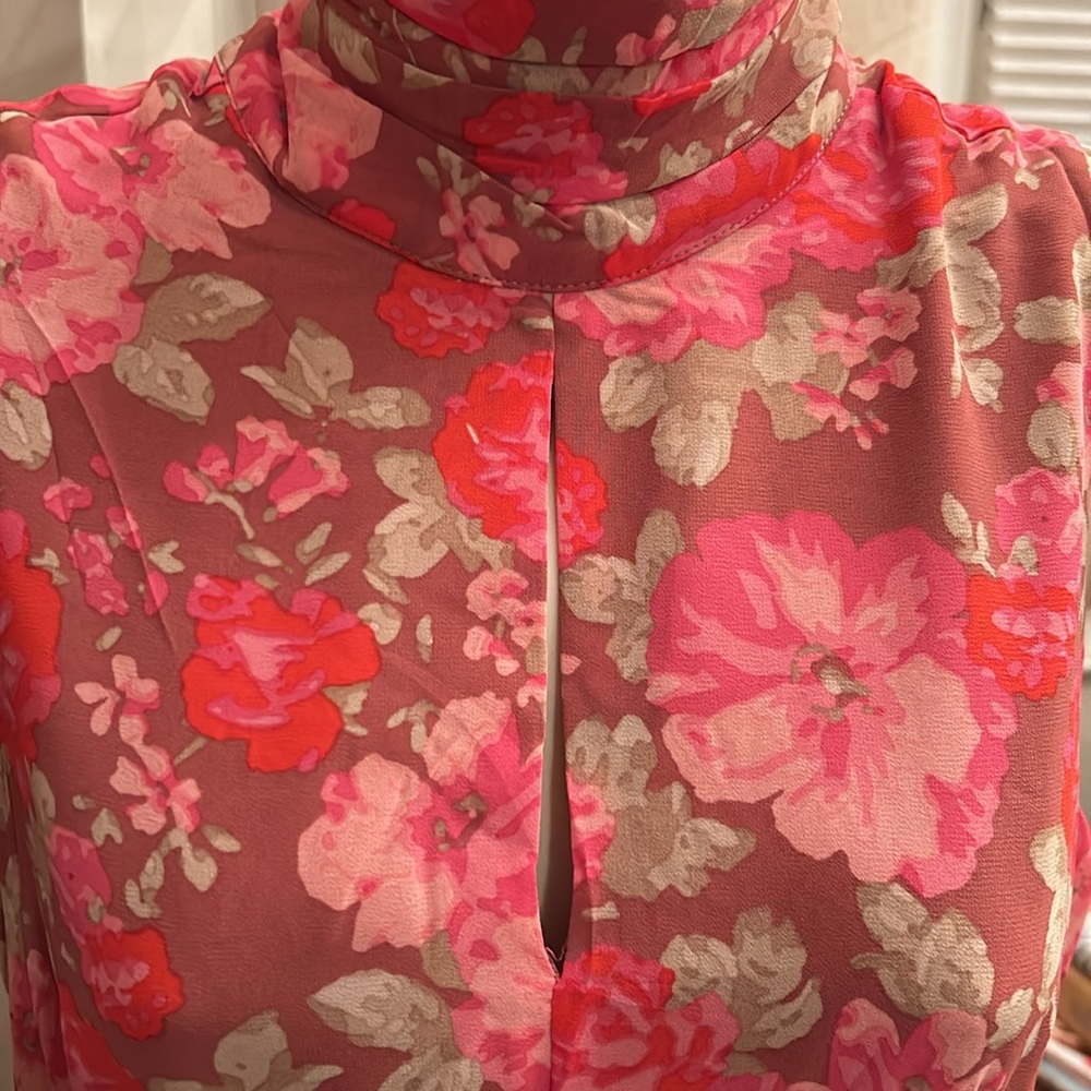 Forever 21 Floral Print Tiered Mini Dress - Picture 6 of 8